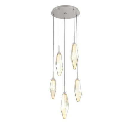 Rock Crystal Multi Light Pendant by Hammerton Studio