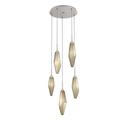 Rock Crystal Multi Light Pendant by Hammerton Studio