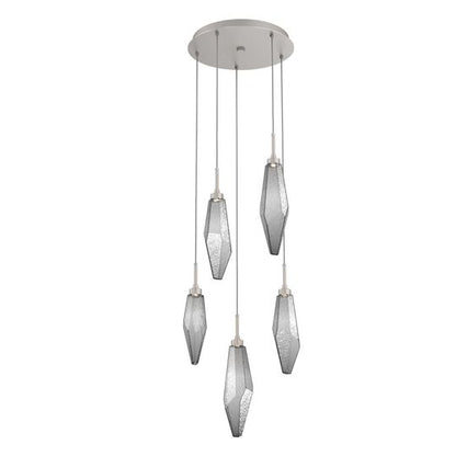 Rock Crystal Multi Light Pendant by Hammerton Studio