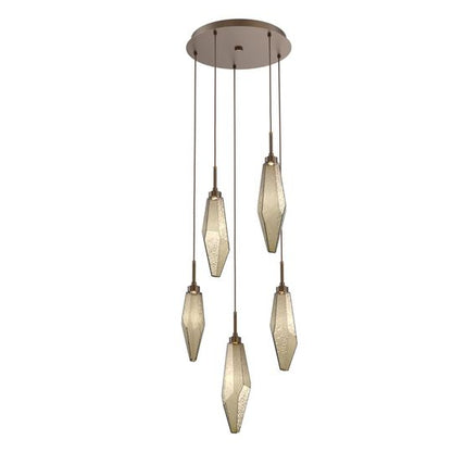 Rock Crystal Multi Light Pendant by Hammerton Studio