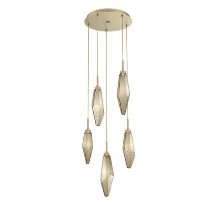 Rock Crystal Multi Light Pendant by Hammerton Studio