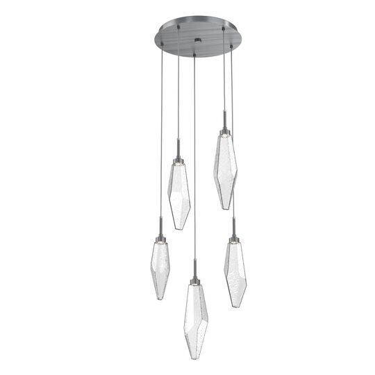 Rock Crystal Multi Light Pendant by Hammerton Studio
