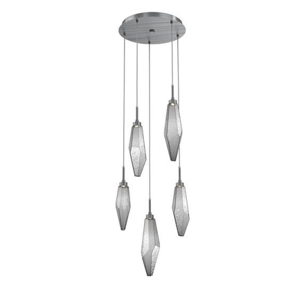 Rock Crystal Multi Light Pendant by Hammerton Studio