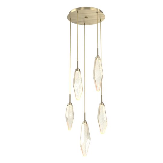 Rock Crystal Multi Light Pendant by Hammerton Studio
