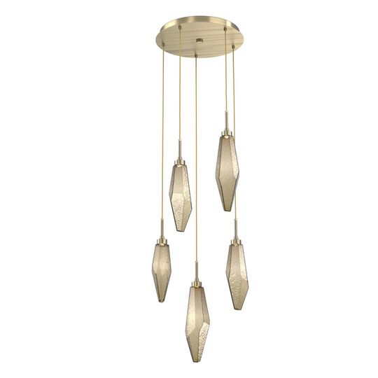 Rock Crystal Multi Light Pendant by Hammerton Studio