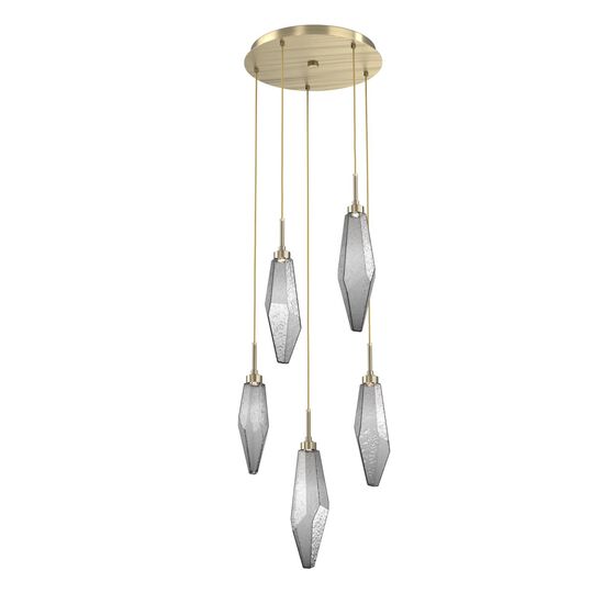 Rock Crystal Multi Light Pendant by Hammerton Studio