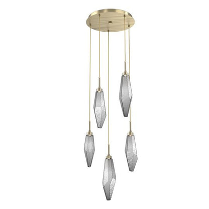 Rock Crystal Multi Light Pendant by Hammerton Studio