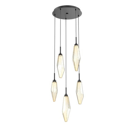 Rock Crystal Multi Light Pendant by Hammerton Studio