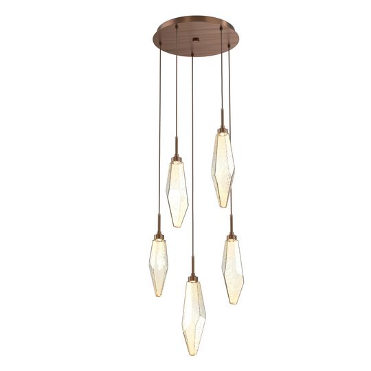Rock Crystal Multi Light Pendant by Hammerton Studio
