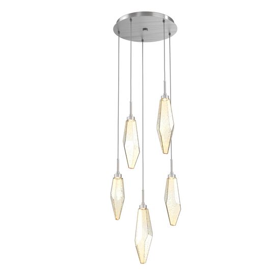 Rock Crystal Multi Light Pendant by Hammerton Studio