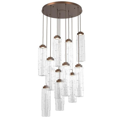 Ledgestone 34 Inch 11 Light Multi Light Pendant by Hammerton Studio
