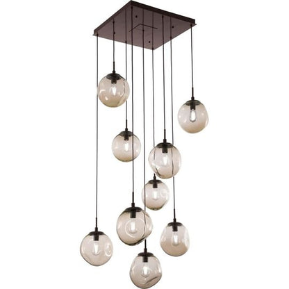 Levi Wilson Nebula 32 Inch 9 Light Multi Light Pendant by Hammerton Studio