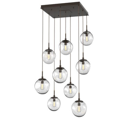 Levi Wilson Nebula 32 Inch 9 Light Multi Light Pendant by Hammerton Studio