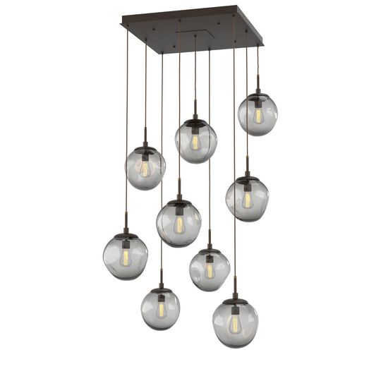 Levi Wilson Nebula 32 Inch 9 Light Multi Light Pendant by Hammerton Studio
