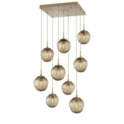 Levi Wilson Nebula 32 Inch 9 Light Multi Light Pendant by Hammerton Studio