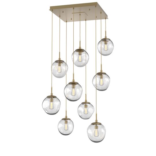 Levi Wilson Nebula 32 Inch 9 Light Multi Light Pendant by Hammerton Studio