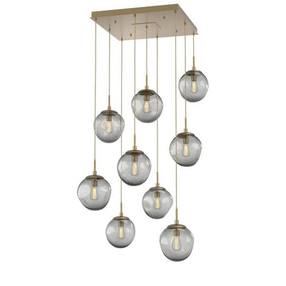 Levi Wilson Nebula 32 Inch 9 Light Multi Light Pendant by Hammerton Studio