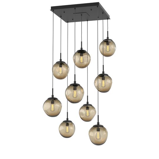 Levi Wilson Nebula 32 Inch 9 Light Multi Light Pendant by Hammerton Studio