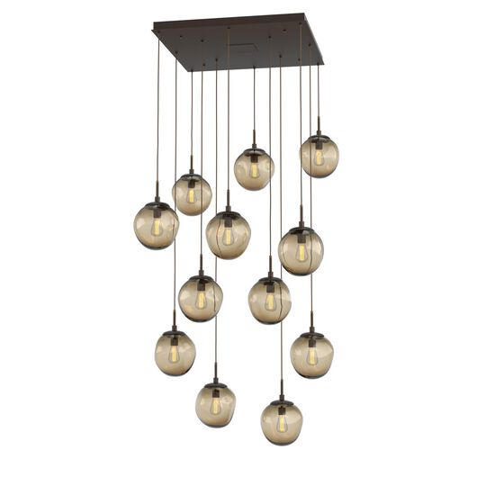 Levi Wilson Nebula 38 Inch 12 Light Multi Light Pendant by Hammerton Studio