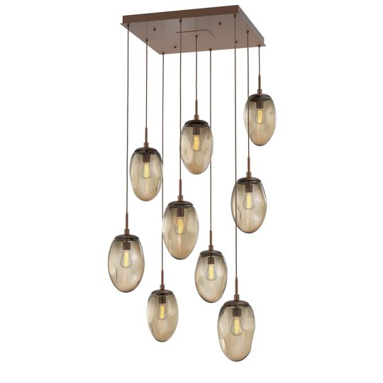Levi Wilson Nebula 29 Inch 9 Light Multi Light Pendant by Hammerton Studio