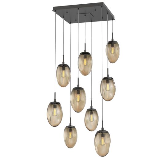 Levi Wilson Nebula 29 Inch 9 Light Multi Light Pendant by Hammerton Studio