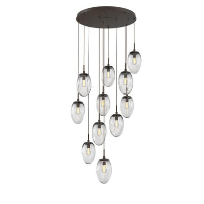 Levi Wilson Nebula 35 Inch 11 Light Multi Light Pendant by Hammerton Studio