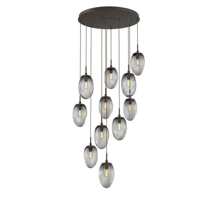Levi Wilson Nebula 35 Inch 11 Light Multi Light Pendant by Hammerton Studio