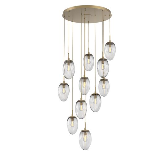 Levi Wilson Nebula 35 Inch 11 Light Multi Light Pendant by Hammerton Studio