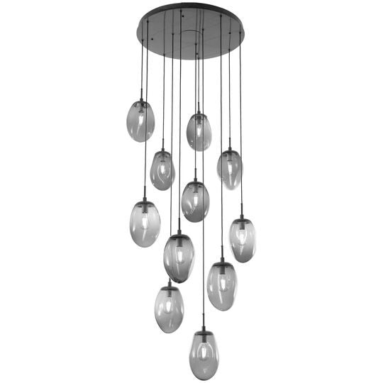 Levi Wilson Nebula 35 Inch 11 Light Multi Light Pendant by Hammerton Studio