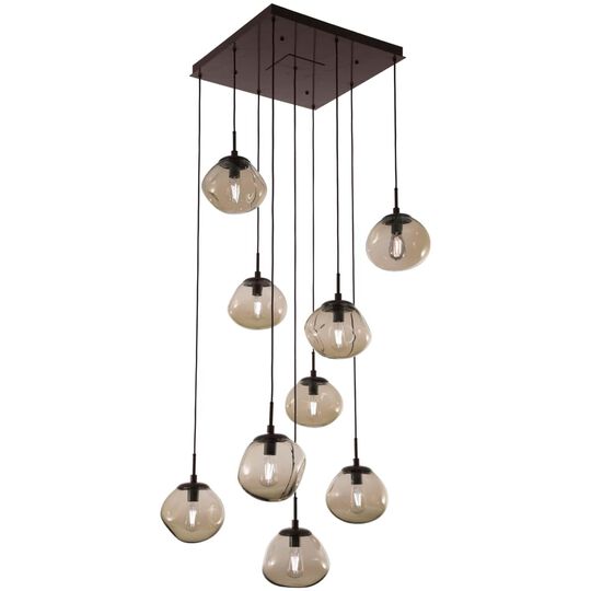 Levi Wilson Nebula 32 Inch 9 Light Multi Light Pendant by Hammerton Studio