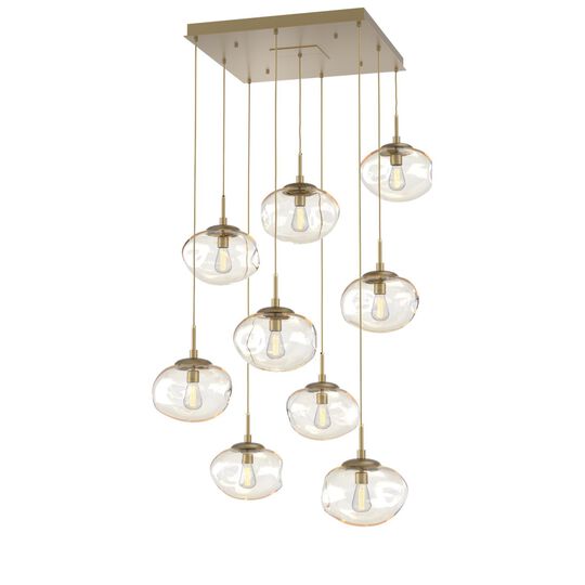 Levi Wilson Nebula 32 Inch 9 Light Multi Light Pendant by Hammerton Studio