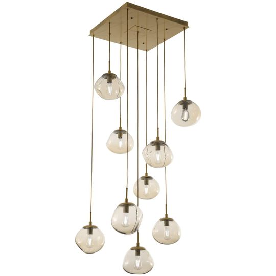 Levi Wilson Nebula 32 Inch 9 Light Multi Light Pendant by Hammerton Studio