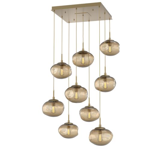 Levi Wilson Nebula 32 Inch 9 Light Multi Light Pendant by Hammerton Studio