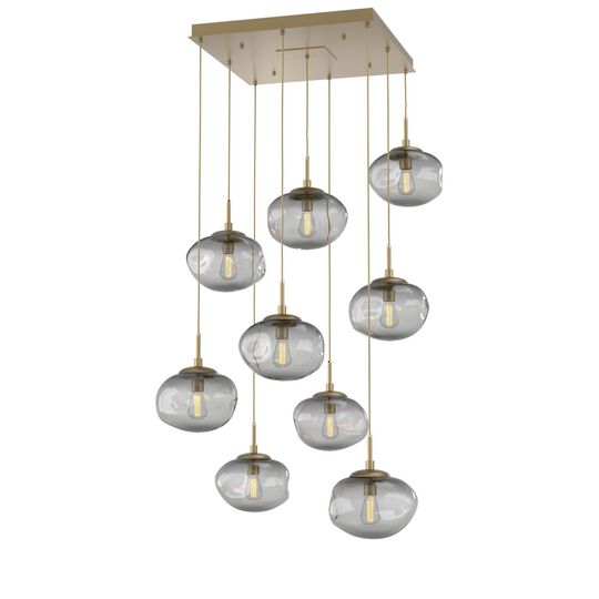 Levi Wilson Nebula 32 Inch 9 Light Multi Light Pendant by Hammerton Studio