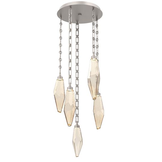 Levi Wilson Rock Crystal 19 Inch Multi Light Pendant by Hammerton Studio
