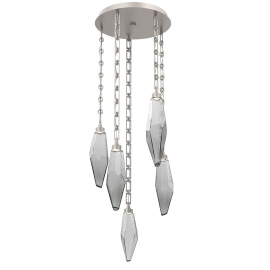 Levi Wilson Rock Crystal 19 Inch Multi Light Pendant by Hammerton Studio