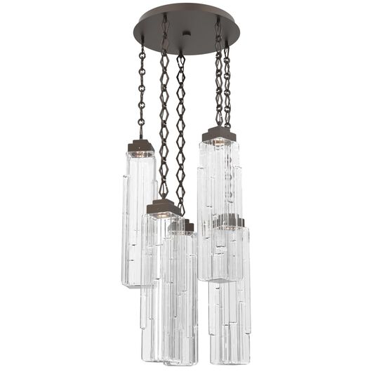 Levi Wilson Ledgestone 20 Inch Multi Light Pendant by Hammerton Studio