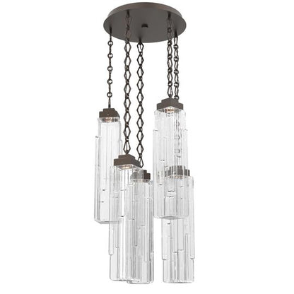 Levi Wilson Ledgestone 20 Inch Multi Light Pendant by Hammerton Studio