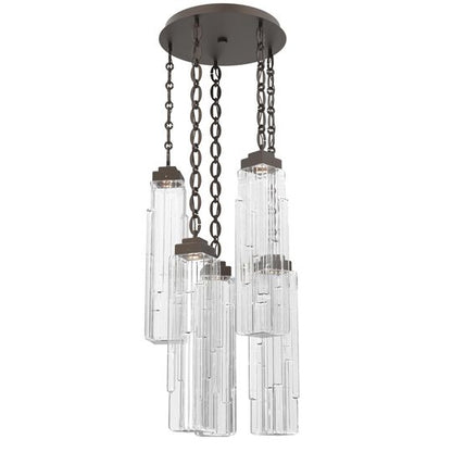 Levi Wilson Ledgestone 20 Inch Multi Light Pendant by Hammerton Studio