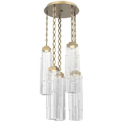 Levi Wilson Ledgestone 20 Inch Multi Light Pendant by Hammerton Studio