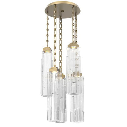 Levi Wilson Ledgestone 20 Inch Multi Light Pendant by Hammerton Studio