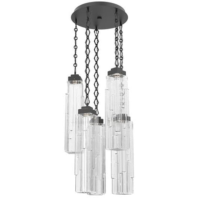 Levi Wilson Ledgestone 20 Inch Multi Light Pendant by Hammerton Studio