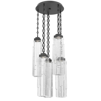 Levi Wilson Ledgestone 20 Inch Multi Light Pendant by Hammerton Studio