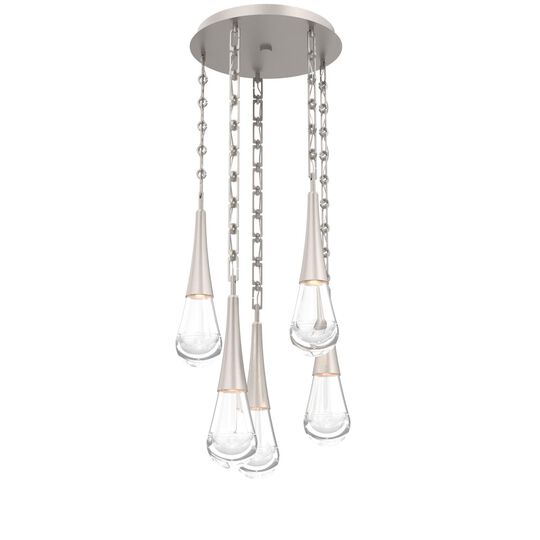 Levi Wilson Raindrop 19 Inch Multi Light Pendant by Hammerton Studio