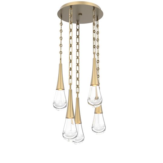Levi Wilson Raindrop 19 Inch Multi Light Pendant by Hammerton Studio