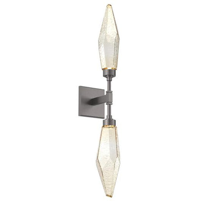 Rock Crystal 29 Inch LED Wall Sconce by Hammerton Studio