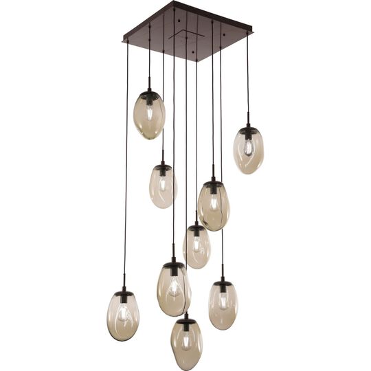 Levi Wilson Nebula 29 Inch 9 Light Multi Light Pendant by Hammerton Studio