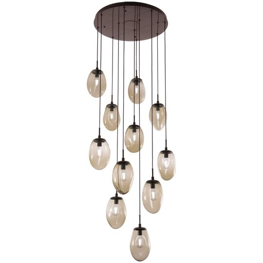 Levi Wilson Nebula 35 Inch 11 Light Multi Light Pendant by Hammerton Studio