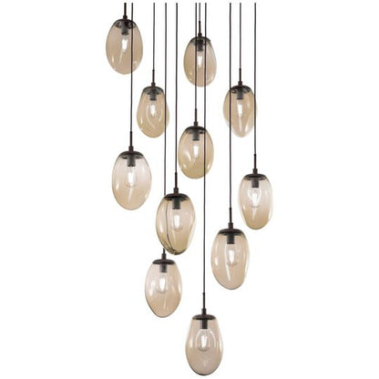 Levi Wilson Nebula 35 Inch 11 Light Multi Light Pendant by Hammerton Studio