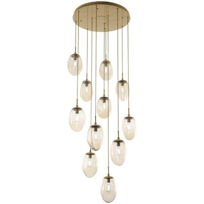 Levi Wilson Nebula 35 Inch 11 Light Multi Light Pendant by Hammerton Studio